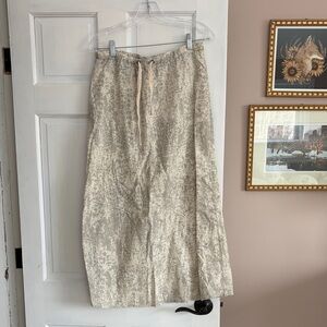 Eddie Bauer lined cotton maxi skirt